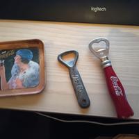 Apri bottiglie coca cola + pepsi + poggia bicchier