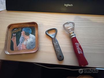 Apri bottiglie coca cola + pepsi + poggia bicchier