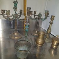 Candelabri  bronzi vari