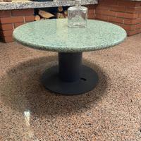 tavolino in legno e granito 