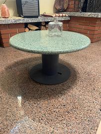 tavolino in legno e granito 