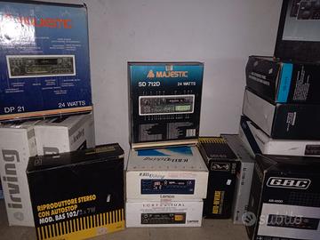 Lotto o singoli autoradio vintage + equalizzatori