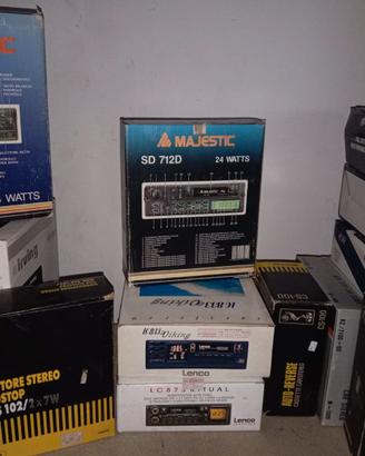 Lotto o singoli autoradio vintage + equalizzatori
