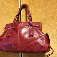 Borsa in pelle bordeaux 