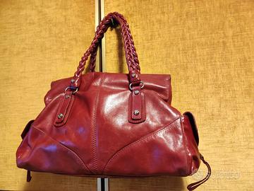 Borsa in pelle bordeaux 