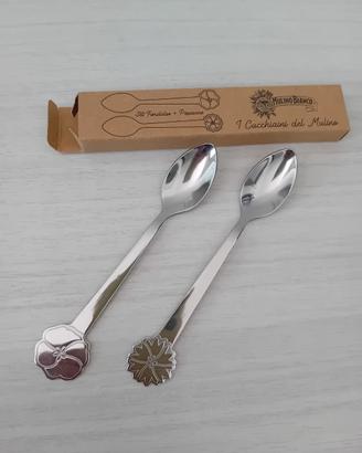 Set 2 cucchiaini colazione Mulino Bianco  Nuovo 