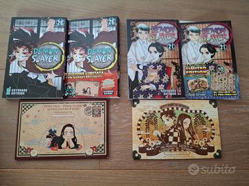 manga demon slayer n20,21(special postcard spille)
