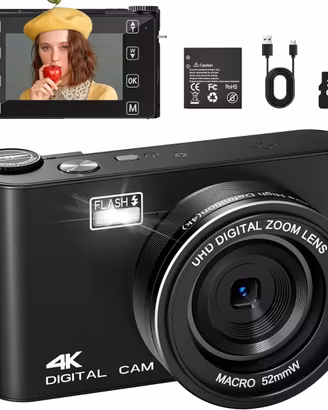 Fotocamera digitale compatta da 64 MP 5K