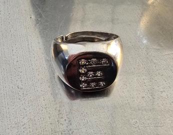 Anello in argento con pietre