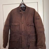 Giacca da moto marrone Momo design. Tg. 50