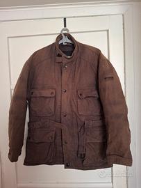 Giacca da moto marrone Momo design. Tg. 50