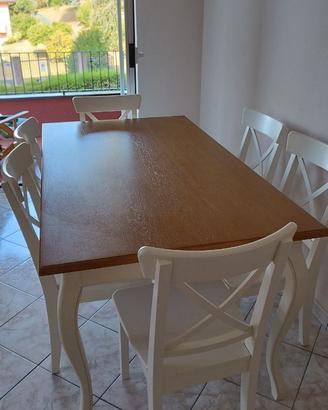 Tavolo Maison du monde e sedie Ikea