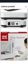 One For All SV1820 Ricevitore musicale Bluetooth