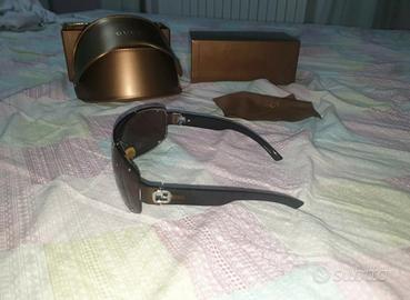 Occhiali da sole Gucci mascherina marrone