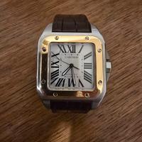 Cartier Santos 100 XL acciaio/oro