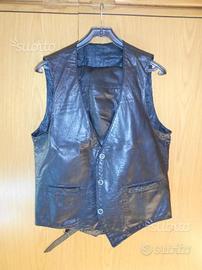 Pantaloni e gilet vera pelle