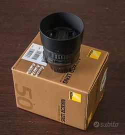 Obbiettivo Nikon 50 mm, f 1,4 Nital