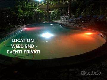 Feste private in villa location giardino piscina