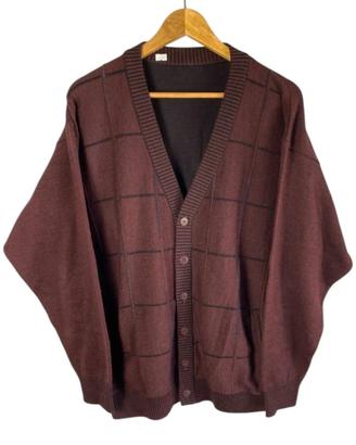 Cardigan Vintage Over-Check
