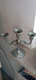 candelabro vintage in peltro 95%