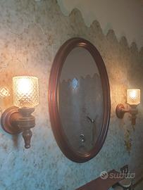 specchio e due applique vintage 