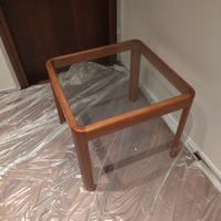 legno ciliegio e vetro