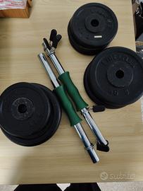 set manubri e pesi