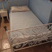 coppia di letti singoli, stile francese, in ferro 