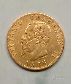 Marengo Italiano - 20 Lire Vittorio Em. II 1865