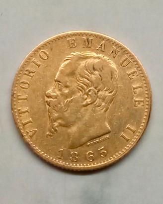 Marengo Italiano - 20 Lire Vittorio Em. II 1865