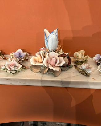 Centrotavola e 10 segnaposto Capodimonte