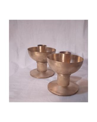 coppia Candelieri in ottone anni 60 originale 