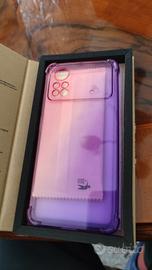 cover+2 pellicole Xiaomi poco x4 pro 5g pink purpl