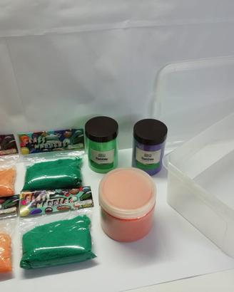 Set Sabbia per Acquario/Modellismo + Contenitore