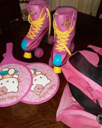 completo pattini M 37... come nuovo Disney 