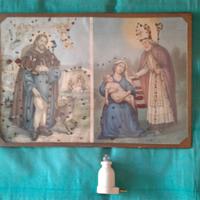 Quadro antico San Rocco e San Donato luce votiva