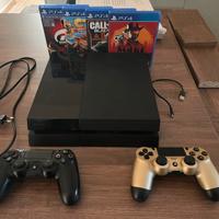 Ps4 slim 2 joypad + giochi