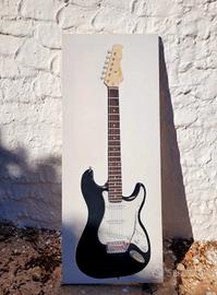Chitarra elettrica – Dipinto originale 40×100 cm