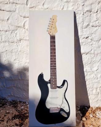 Chitarra elettrica – Dipinto originale 40×100 cm