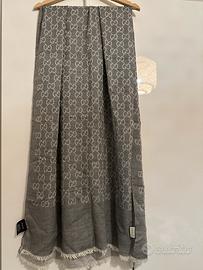 Sciarpa leggera gucci grigio