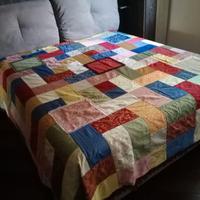 COPRILETTO MATRIMONIALE PATCHWORK FATTO A MANO