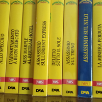 9 VHS ORIGINALI Agatha Christie