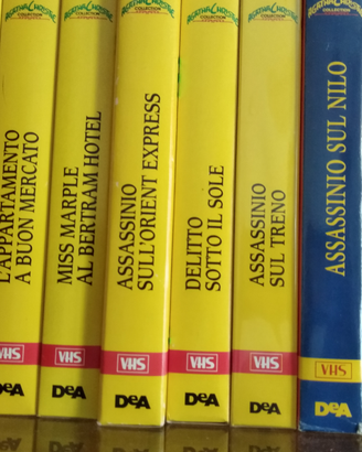 9 VHS ORIGINALI Agatha Christie