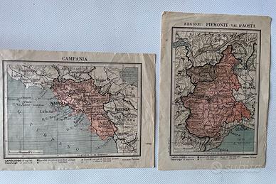 2 Mappe d’epoca dell’Italia – Anni ’20 circa