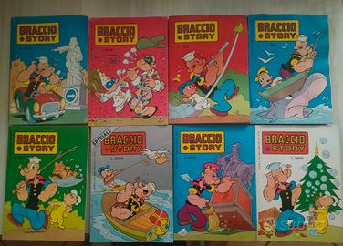 Lotto Vintage 8 albi "Braccio Story"  Anni '80