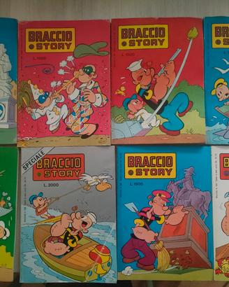Lotto Vintage 8 albi "Braccio Story"  Anni '80