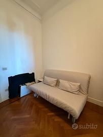 Divano letto IKEA / PS LEVOS 2 nero con fodera