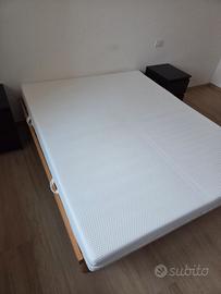 Camera letto: materasso rete comodini cassettiera