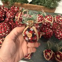 Decorazioni albero di natale a mano