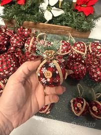 Decorazioni albero di natale a mano